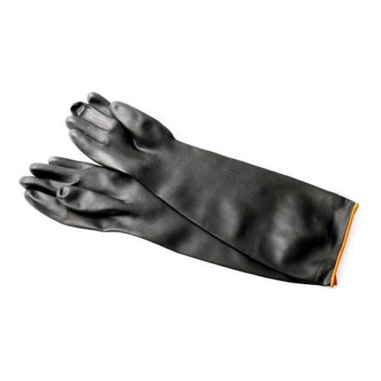 Elbow-Length Chemical Resistant Rubber Gloves